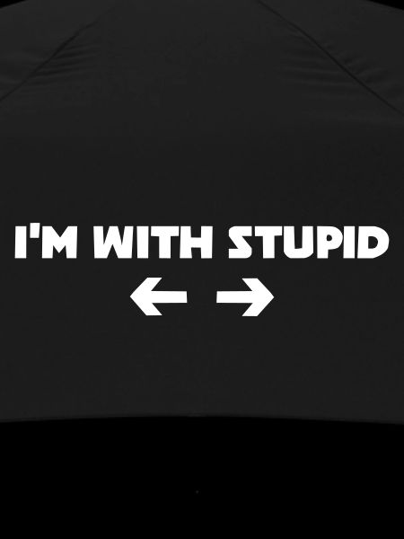 i m with stupid
