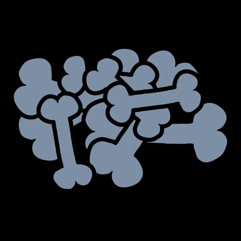 Großer Comic Knochen Haufen