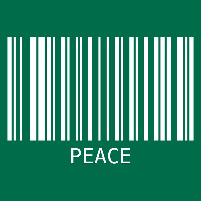 Peace Barcode Friedenszeichen Strichcode Symbol