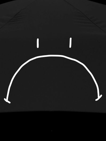 Drawing of sad face