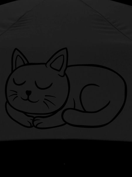 Comic dear cat sleeping