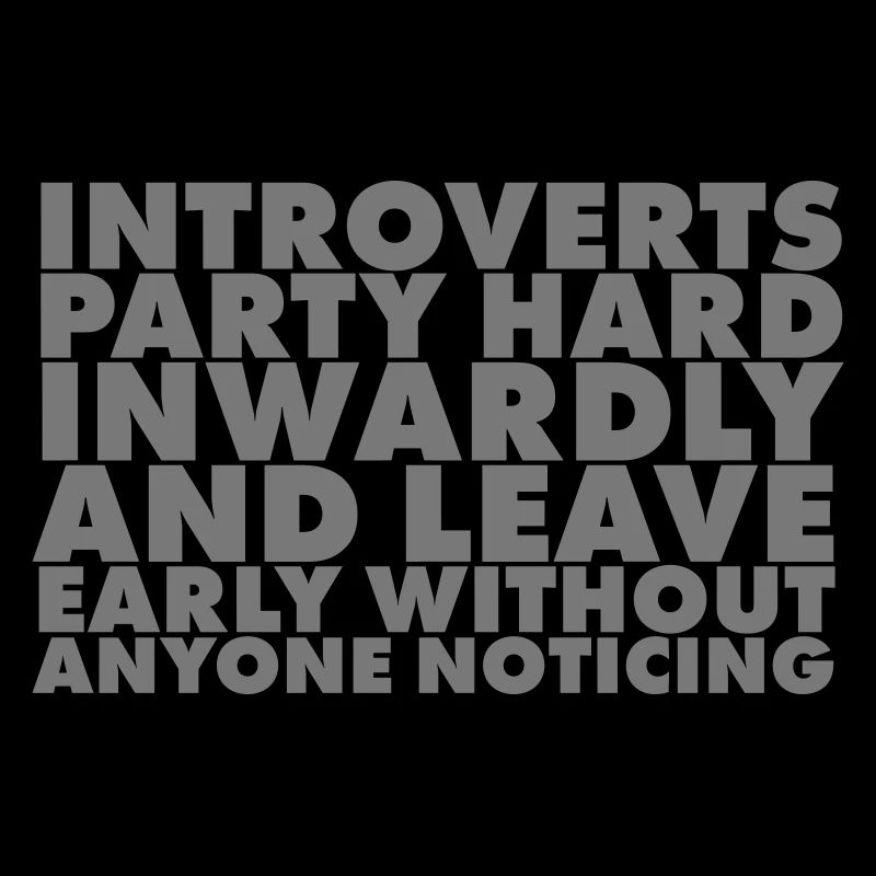 Introvertis Fête Dur Intérieur Minimal