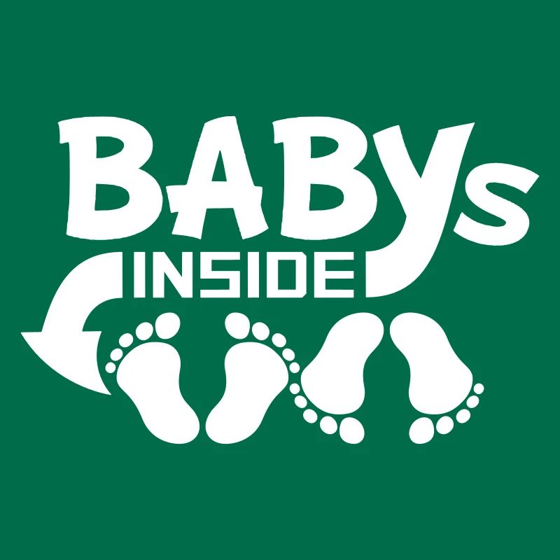 Babys Inside 2 Zwillinge Schwanger Bauch Lustig