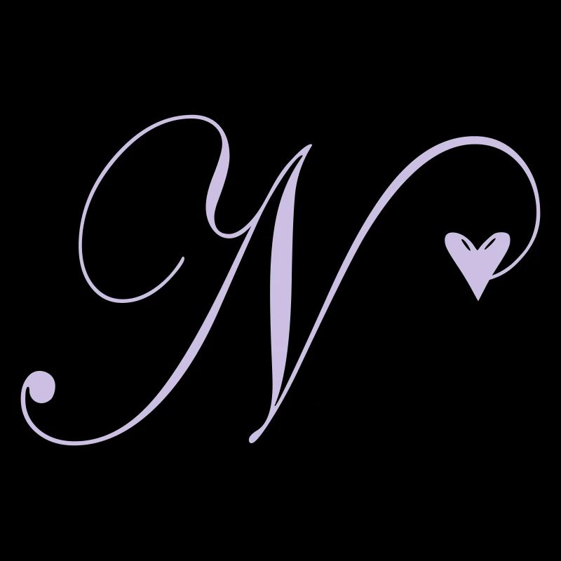 Monogramme N Cœur Vigne