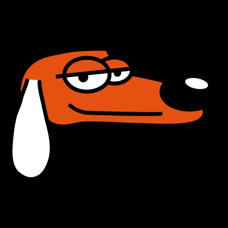 Dog Looks Cool Relaxed Look Guy Chill Dude