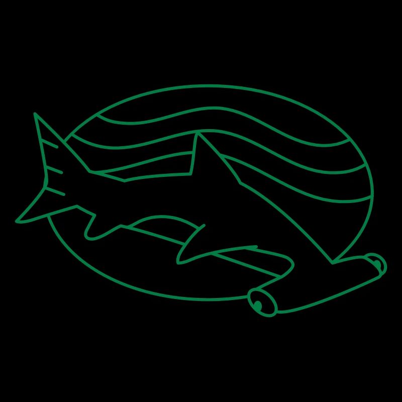 hammerhead in the ocean waves
