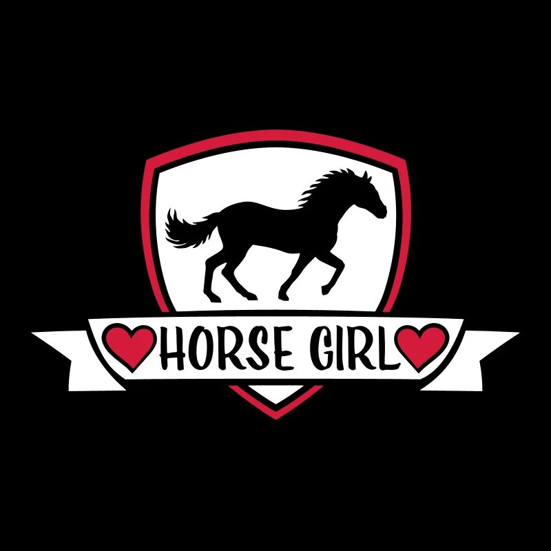 Conception de citation de fille de cheval