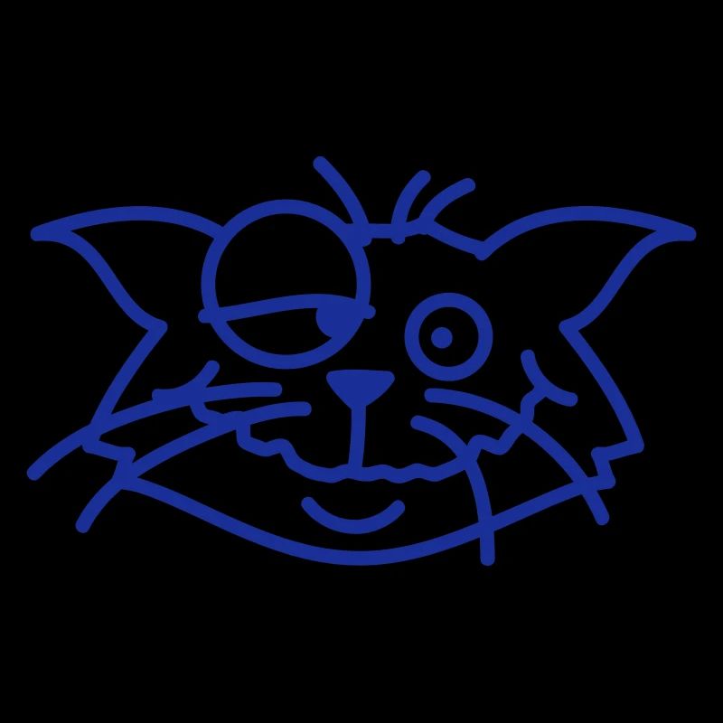 Chat confus plisse les yeux Drôle Folle Grimace