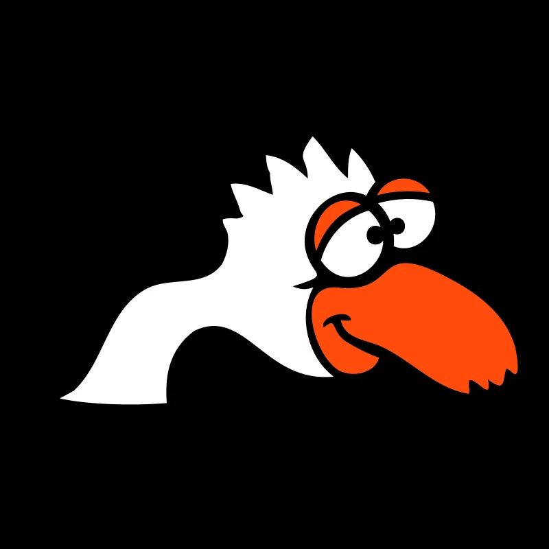 Bird Bottom Hole Funny Goofy Silly Confused Fun