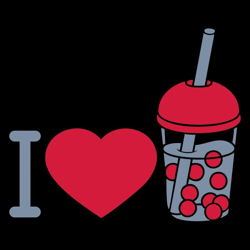 Heart love Bubble Tea