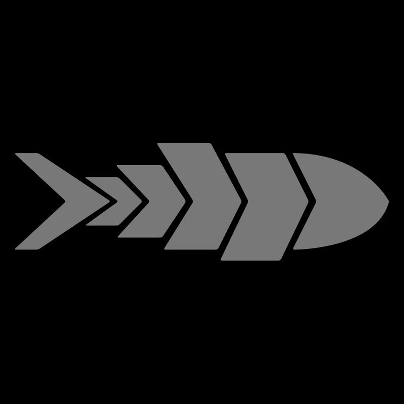 Flèche de poisson minimaliste | Conception de flèche de poisson