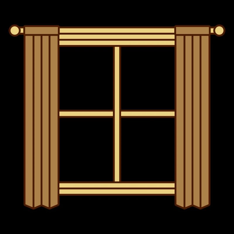 Conception de rideau de fenêtre en bois