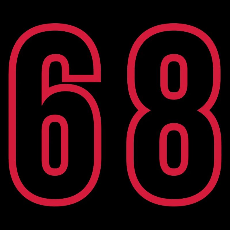 68 Number Years Jersey