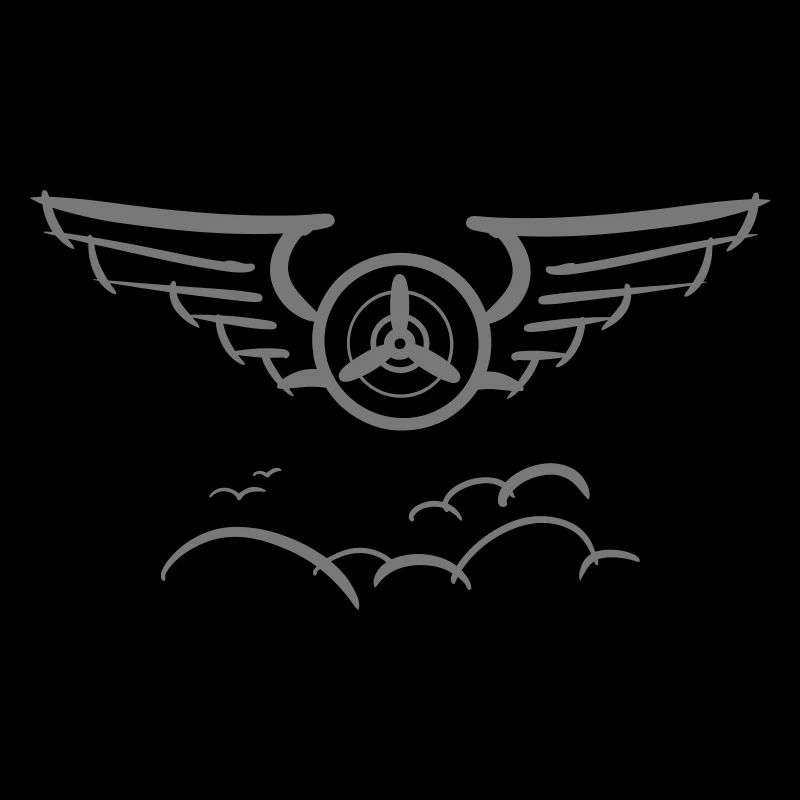Aviation Symbol Luftwaffenschwinge Flugzeug Pilot