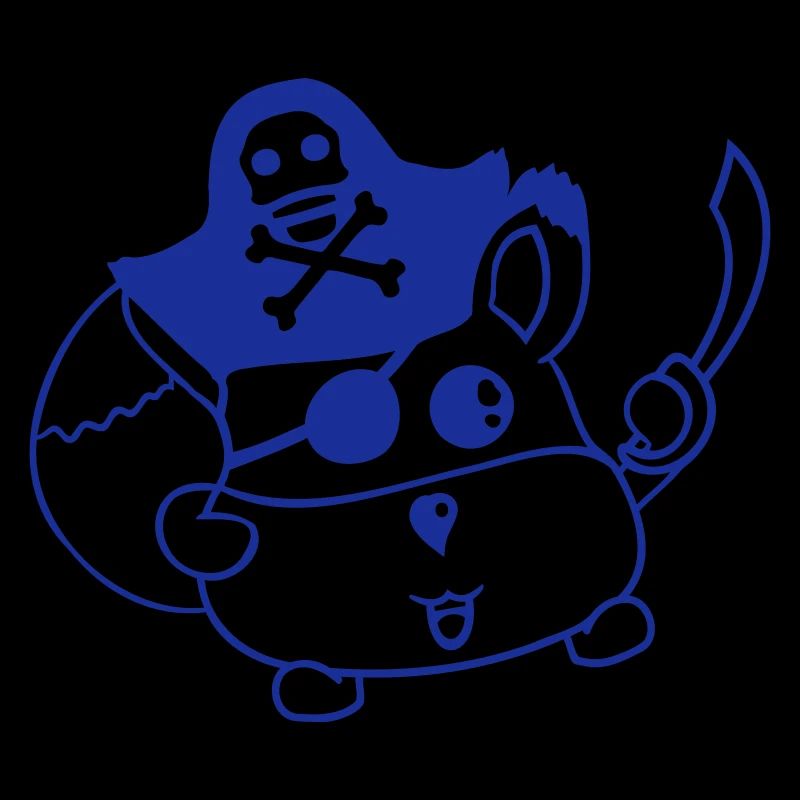 Little Cute Captain Fox Pirate Animal Eye Patch