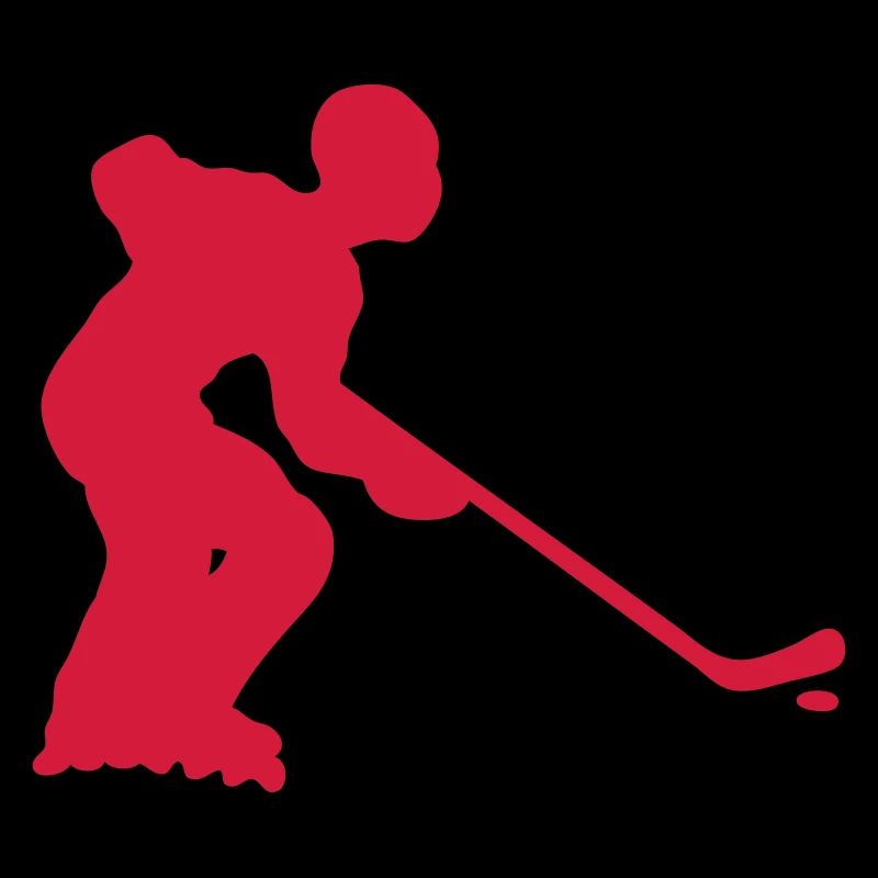 Roller Inline Hockey Silhouette Charakter