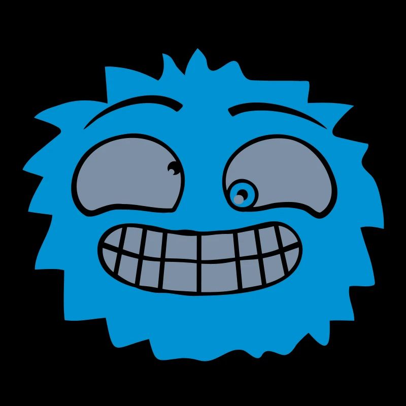 Visage de monstre poilu