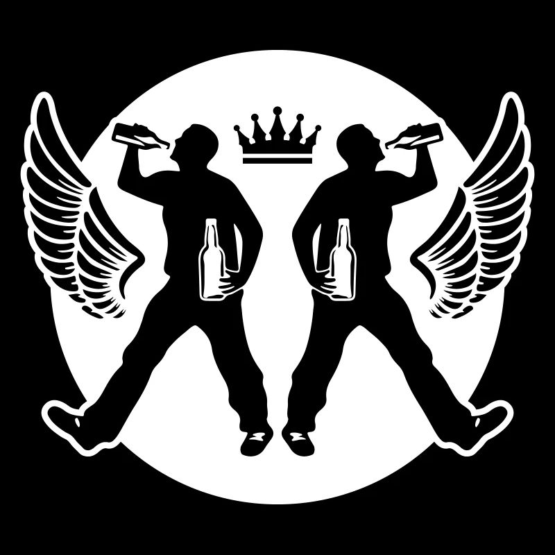 Drinking Bier Silhouette