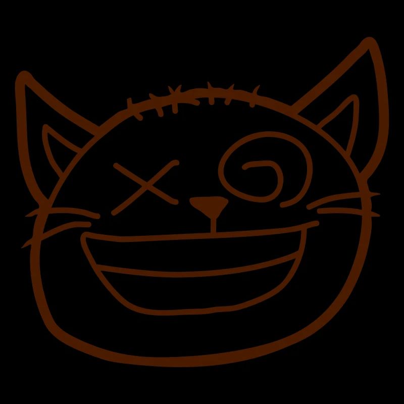 Insane Cat Squints Funny Crazy Grimace