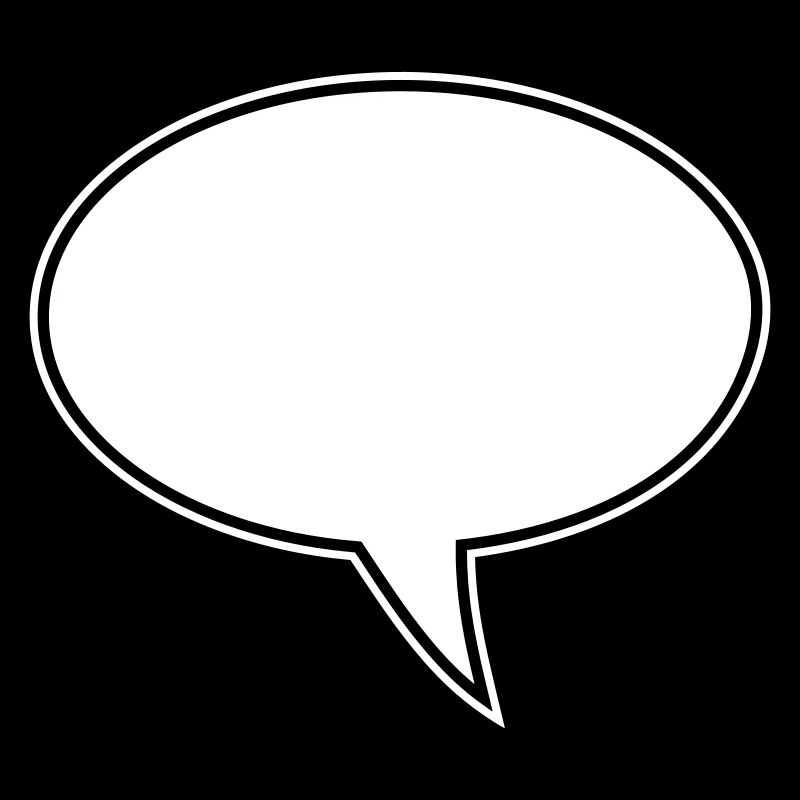 Speech bubble design right