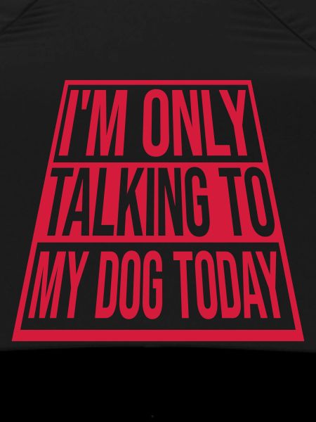 only talking to dog