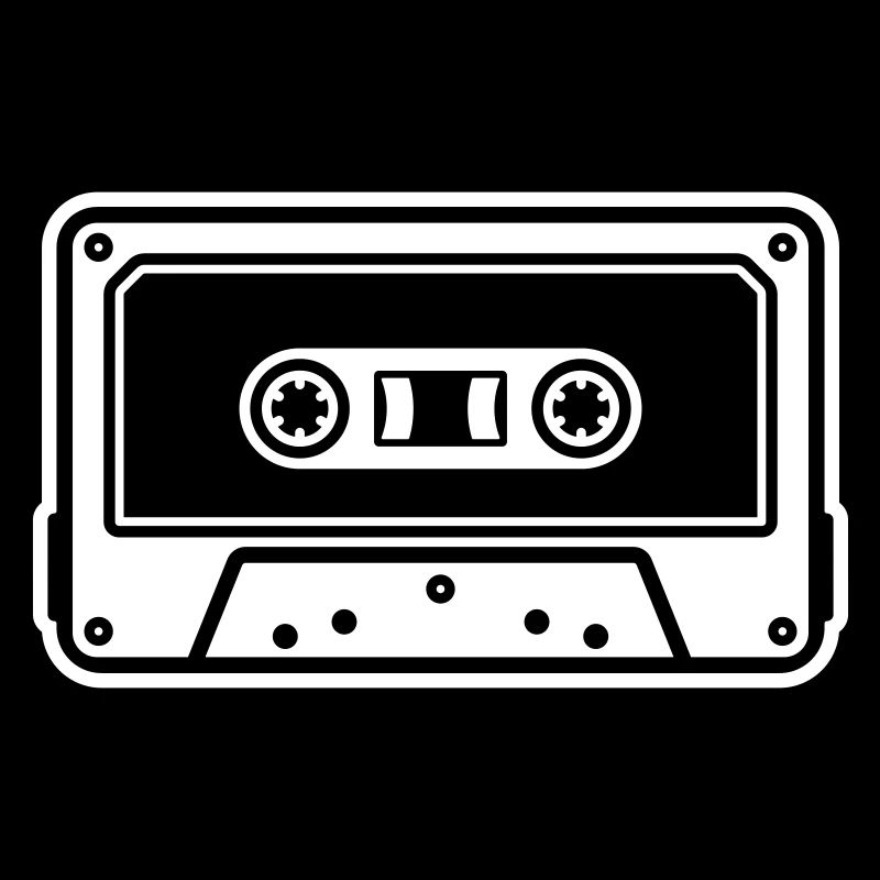 Cassette Cassette Rétro Vintage Mixtape icône logo