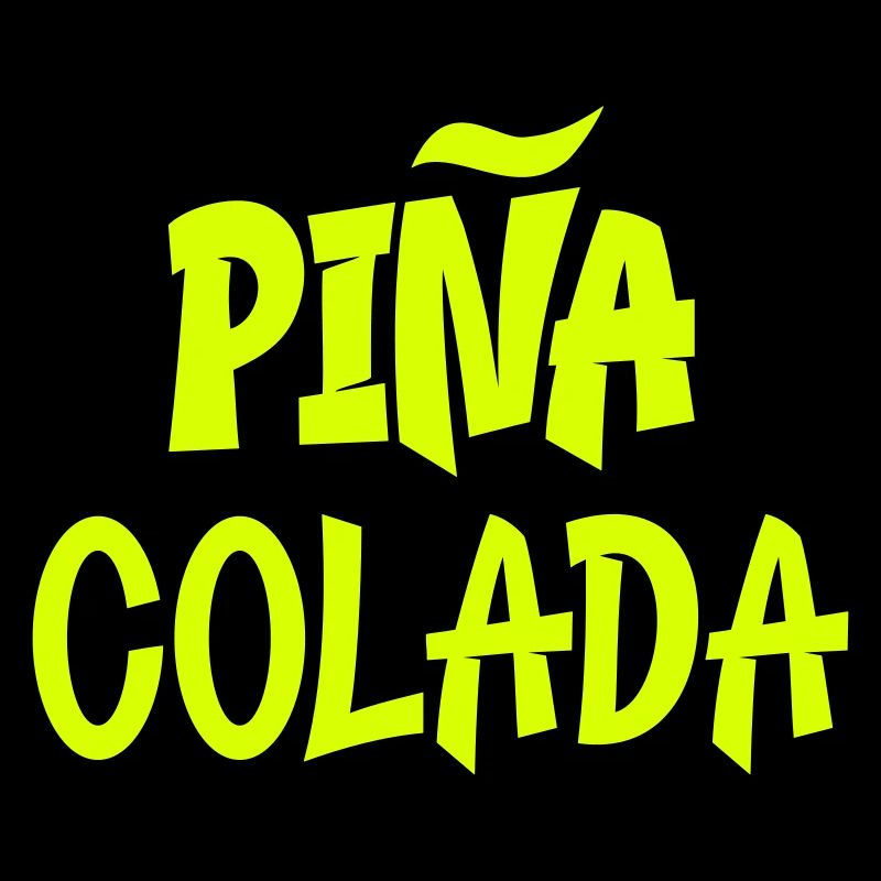 Lettrage Pina Colada Amérique centrale Amérique du Sud