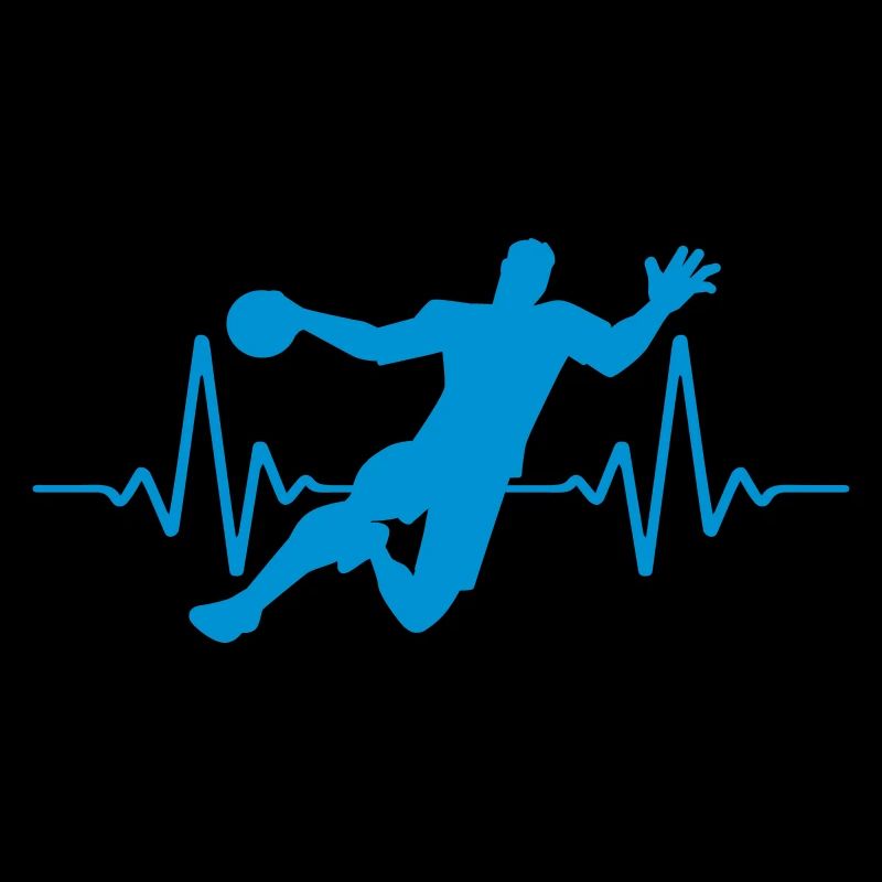 Herzschlag Handball Puls | Farbe änderbar