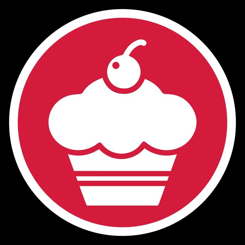 Cercle de silhouette de muffins
