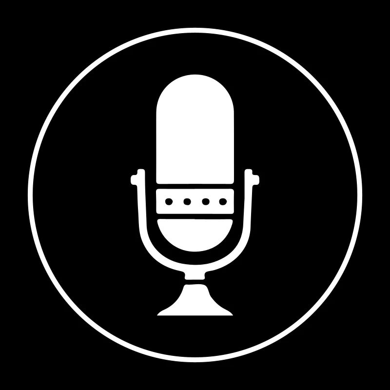 Icône du microphone du podcast