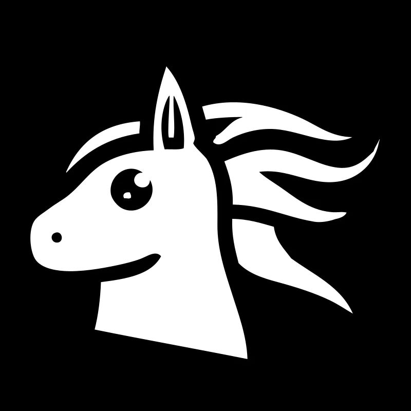 Mignonne licorne de style bande dessinée