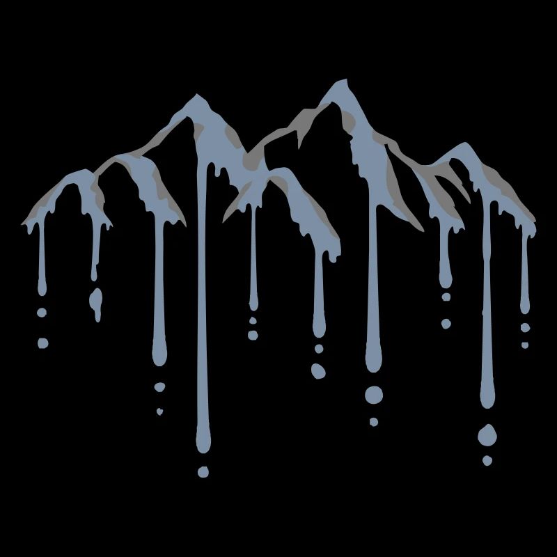 Glacier ice melt mountains