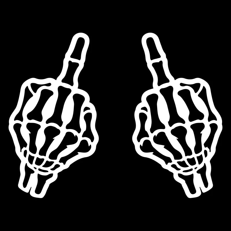 Mittelfinger Hand Skelett