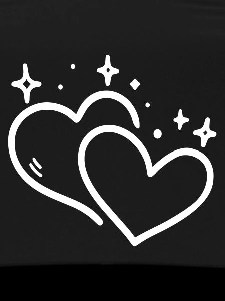 Two Hearts Glitter