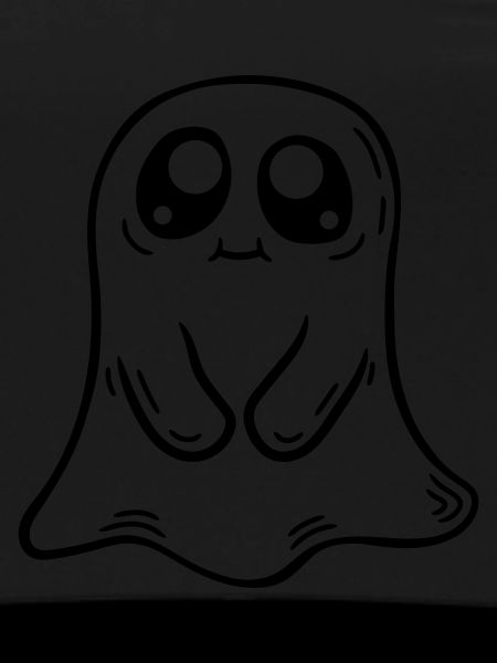 Comic little sweet ghost