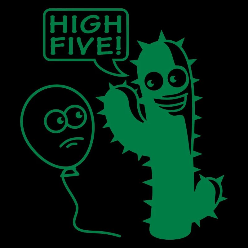 Cactus ballon High Five salutation pointes Fun
