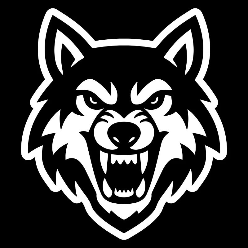 Wolf head logo icon