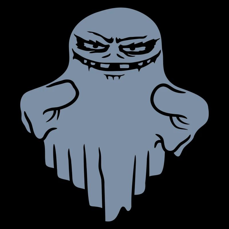 Comic schwebender Monster Geist