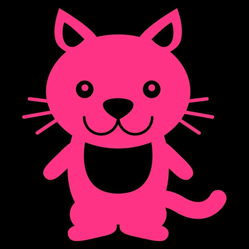 Pretty Cat Looking Happy Cheerful Smiling