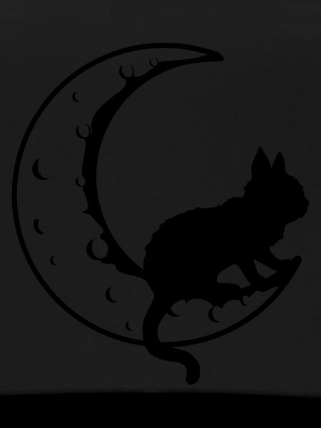 Black Cat Sickle Moon