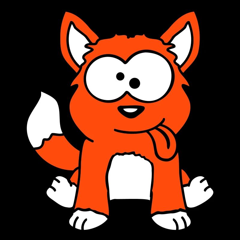 Dog Fox Funny Grimace Squint Tongue Out