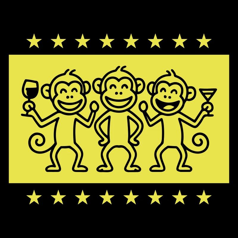 Monkey Party Team Drôle