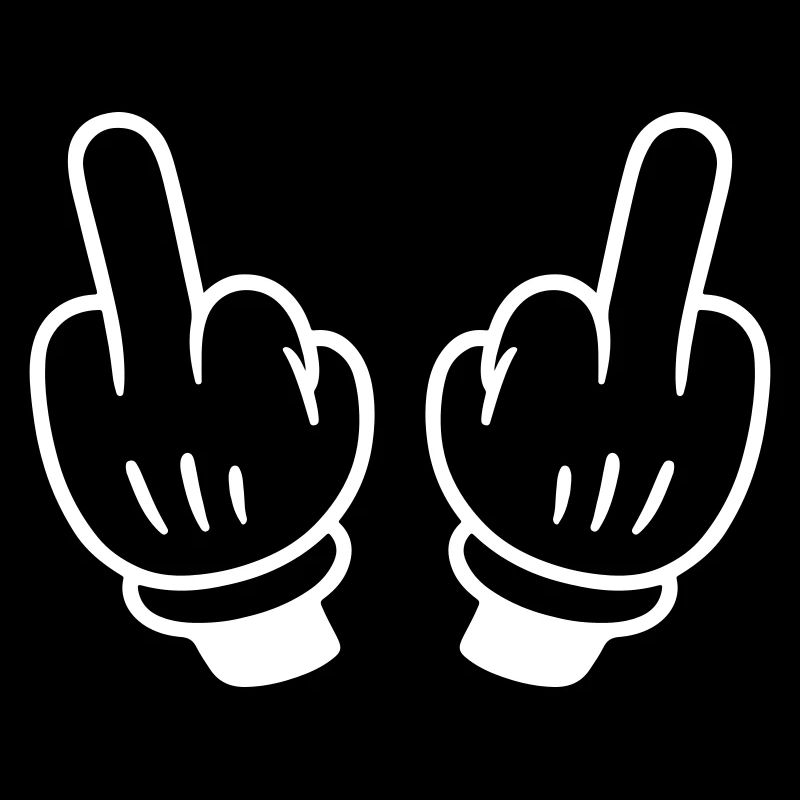 Middle Finger Hand Comic