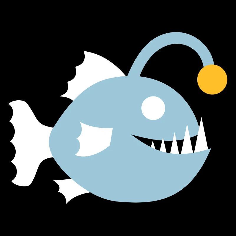 Fish Frogfish Deep Sea Bioluminescence Symbol