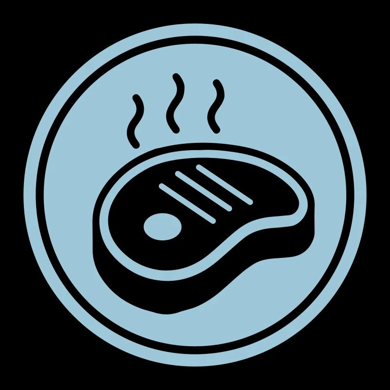 Steak icon circle