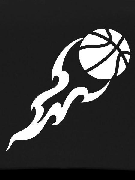 Basketball flame