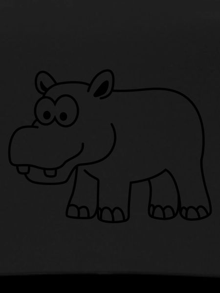Hippo Comic Animal