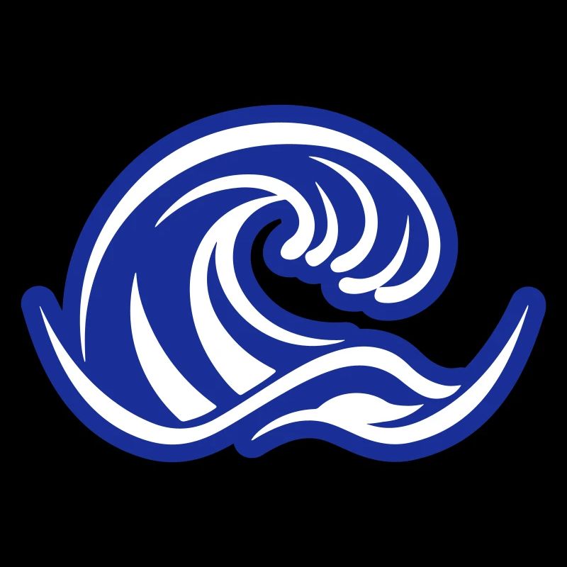 Océan Vague Symbole Mer