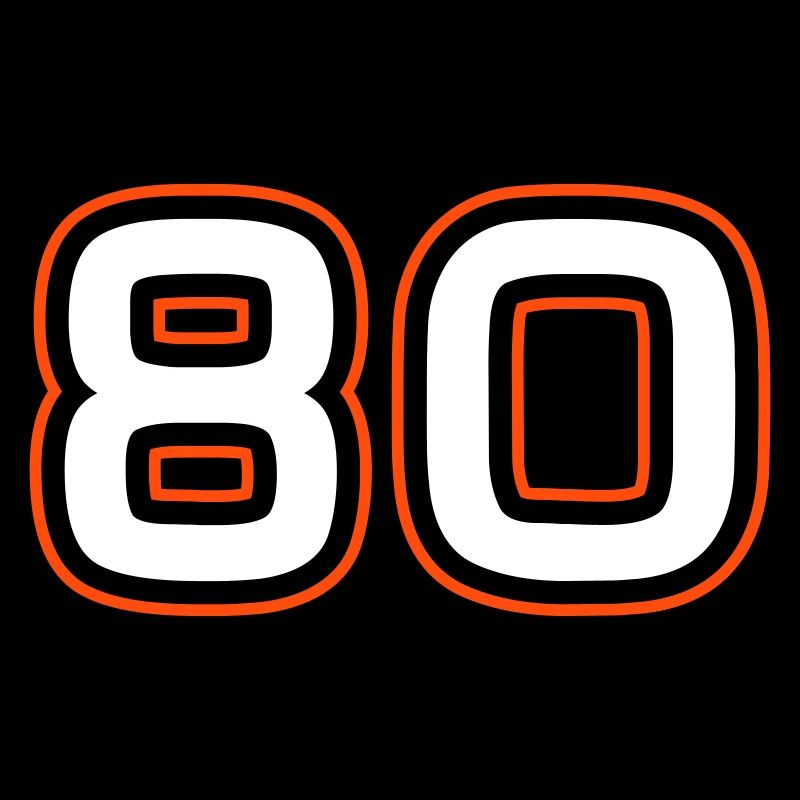 80 Zahl Symbol