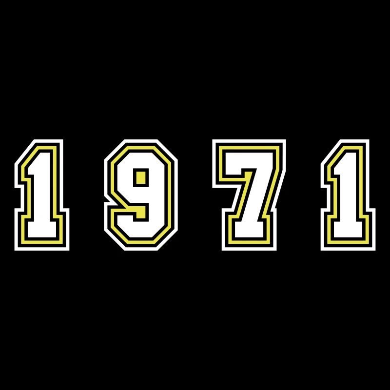 1971 Jahr Zahl